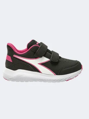 Diadora Falcon 3 Sl Ps-Girls Running Shoes Black/Purple