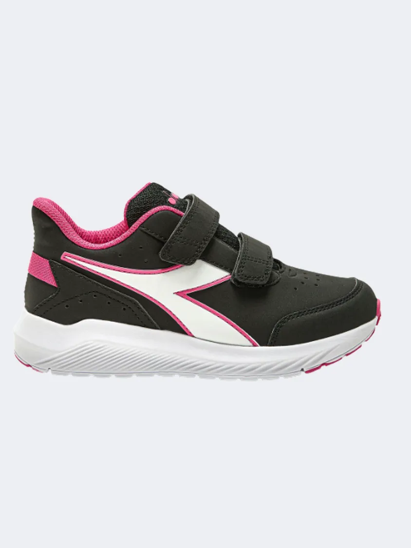 Diadora Falcon 3 Sl Ps-Girls Running Shoes Black/Purple