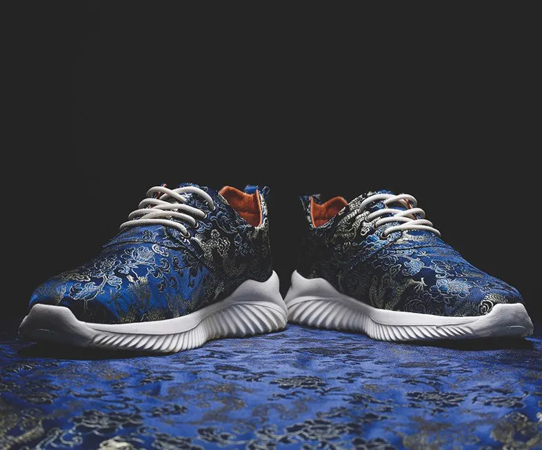 Dragons Pattern Brocade Traditional Chinese Style Sports Shoes Sneaker