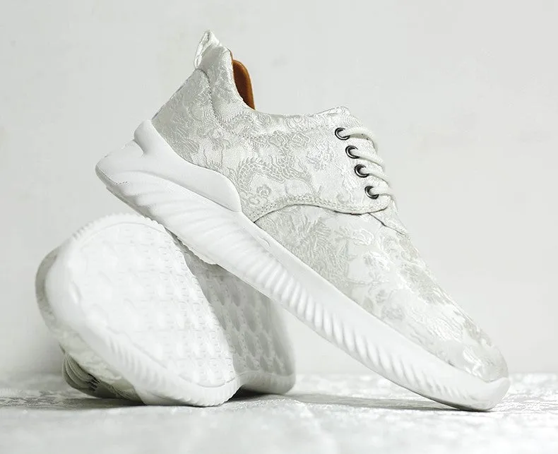 Dragons Pattern Brocade Traditional Chinese Style Sports Shoes Sneaker