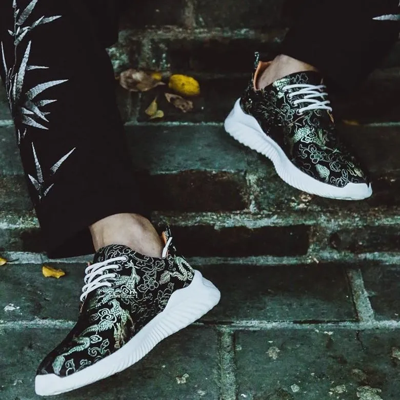 Dragons Pattern Brocade Traditional Chinese Style Sports Shoes Sneaker