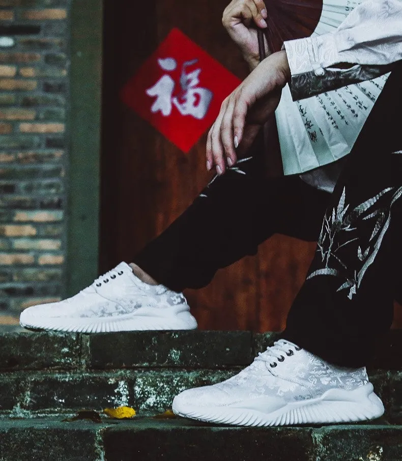 Dragons Pattern Brocade Traditional Chinese Style Sports Shoes Sneaker