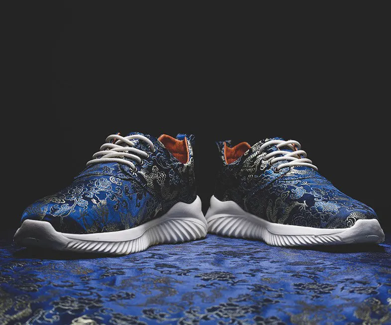 Dragons Pattern Brocade Traditional Chinese Style Sports Shoes Sneaker
