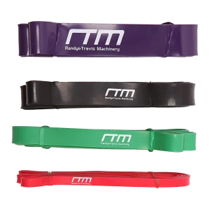 Durable Resistance Loop Band Set, Multi-Level Strength, 4 Pcs