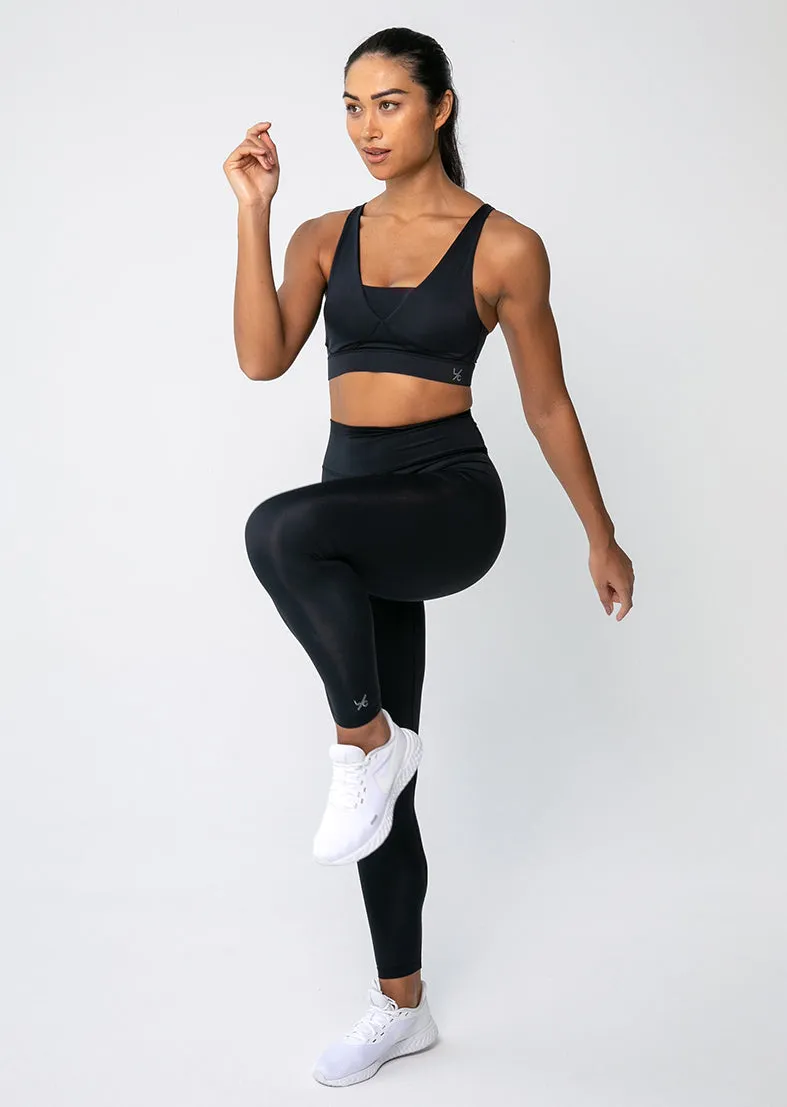 Elevate Touch Cross Hook Bra Black FINAL SALE