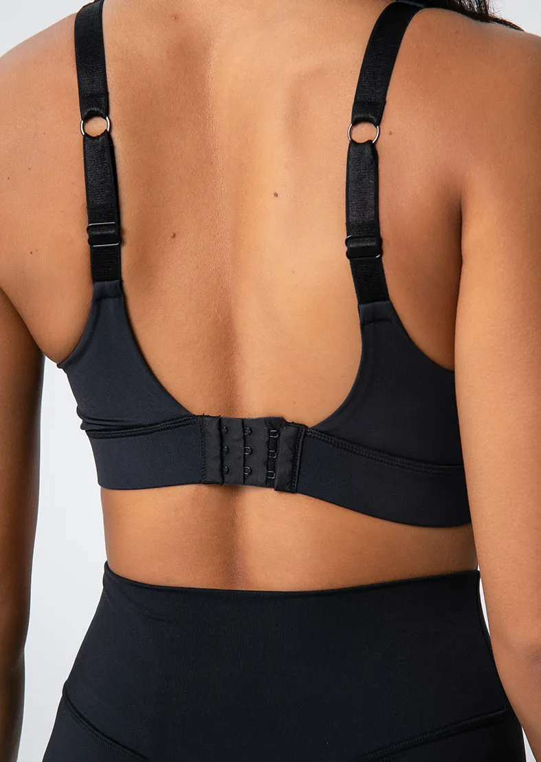 Elevate Touch Cross Hook Bra Black FINAL SALE