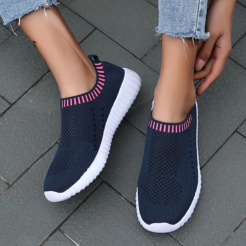 Embrace Active Comfort with Owlkay Mesh Women Casual Slip-On Shoes