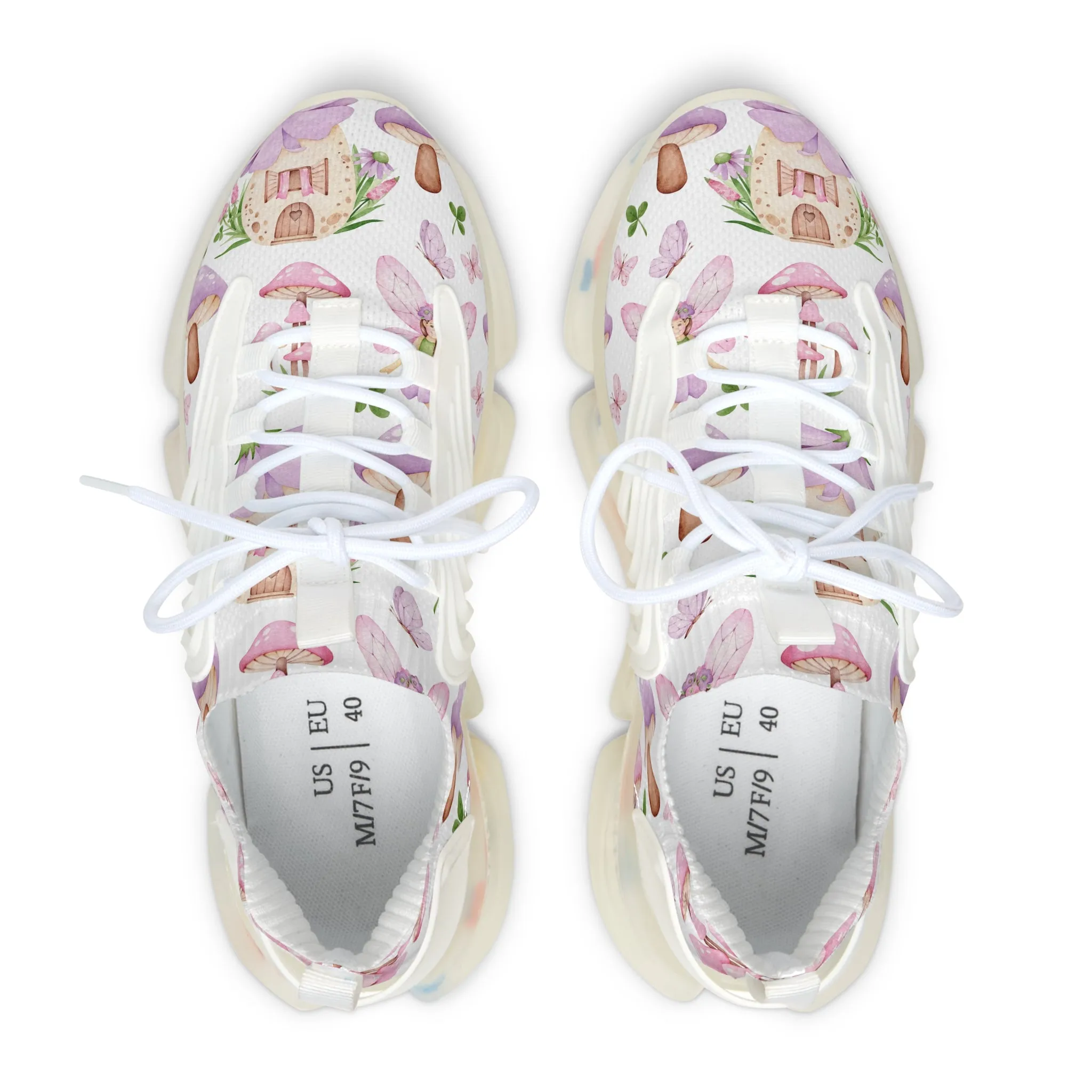 Fairy and Mushroom Women's Mesh Sneakers