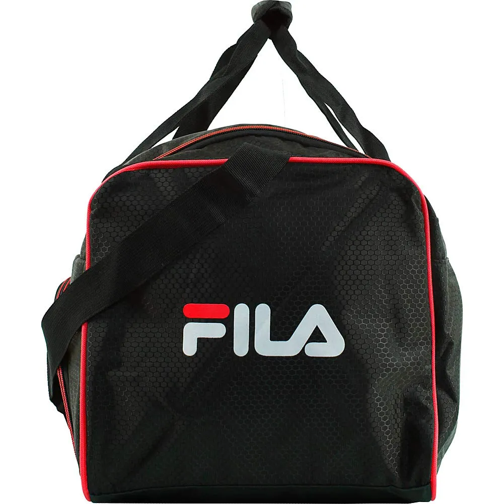 Fila Orson Small Sports Duffel Bag, Black/Red, One Size