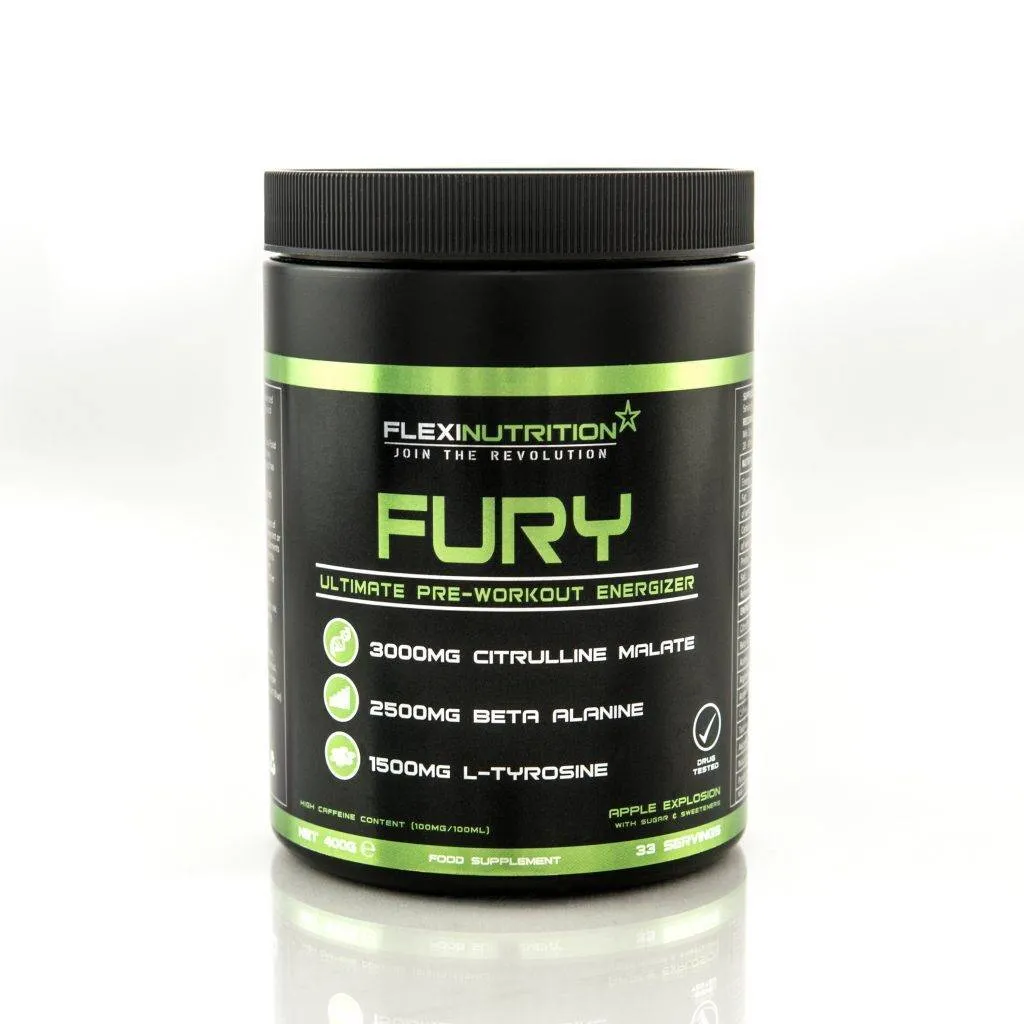 Flexi Nutrition Fury Pre-Workout Apple 400g