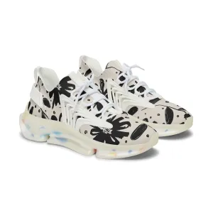 Flower Brush Texture Women's Mesh Sneakers
