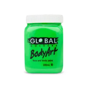 Fluro Green Face and Body Paint