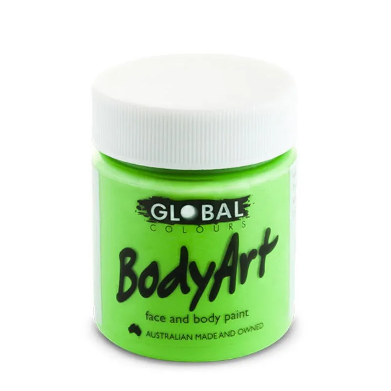 Fluro Green Face and Body Paint