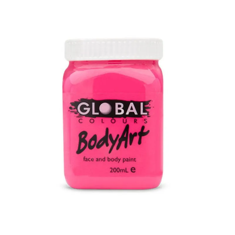 Fluro Pink Face and Body Paint