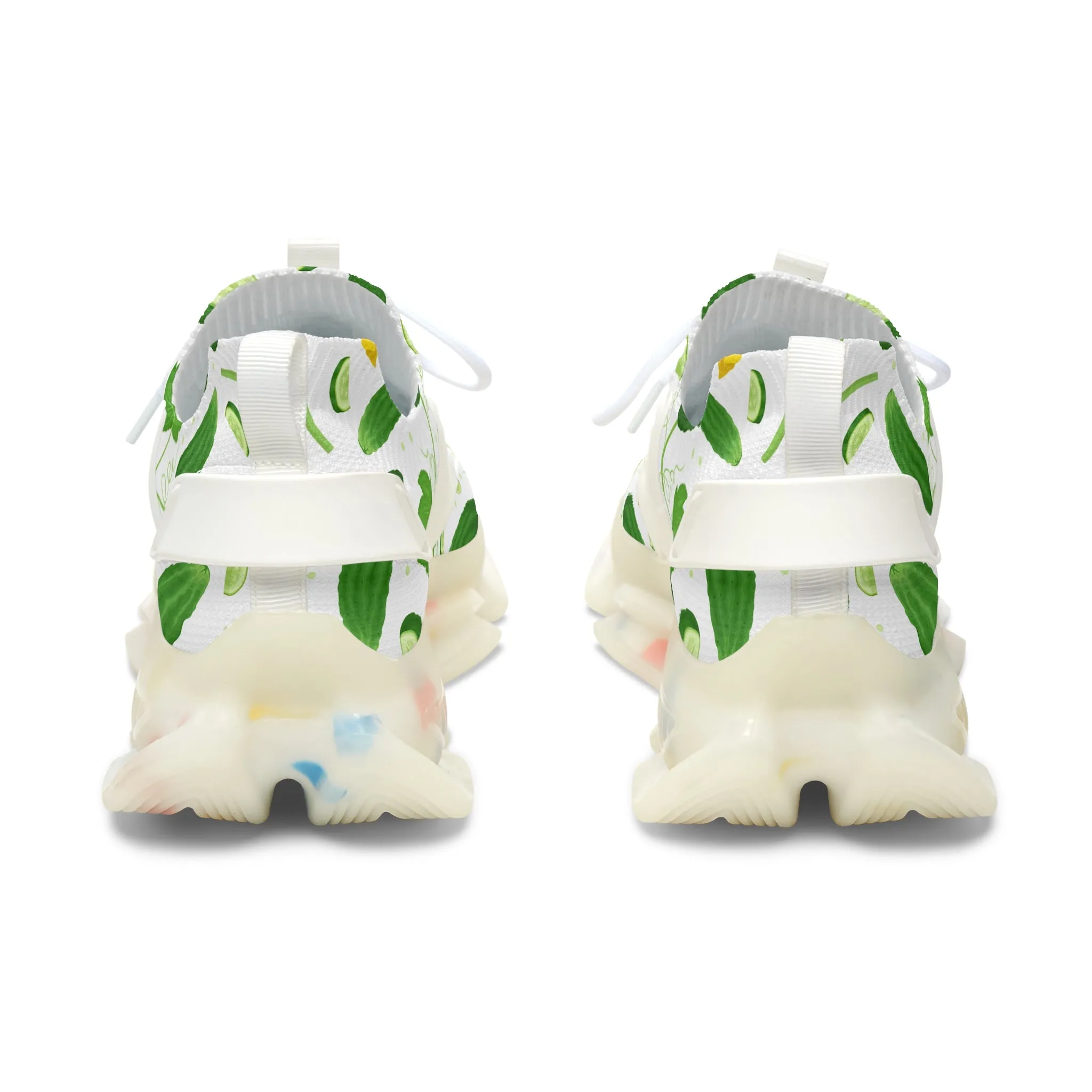 Fresh Green Cucumber Women's Mesh Sneakers