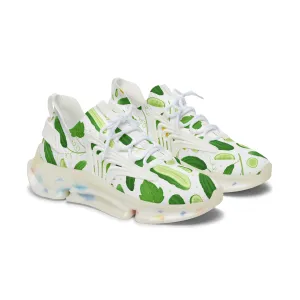 Fresh Green Cucumber Women's Mesh Sneakers