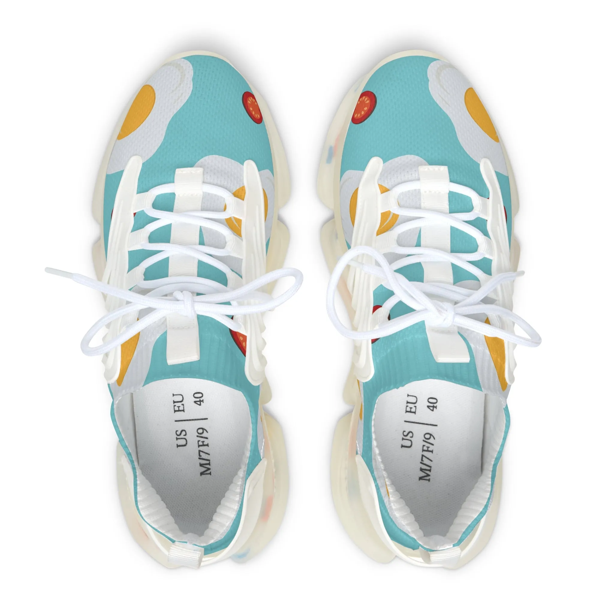 Fried Eggs and Bacon Women's Mesh Sneakers