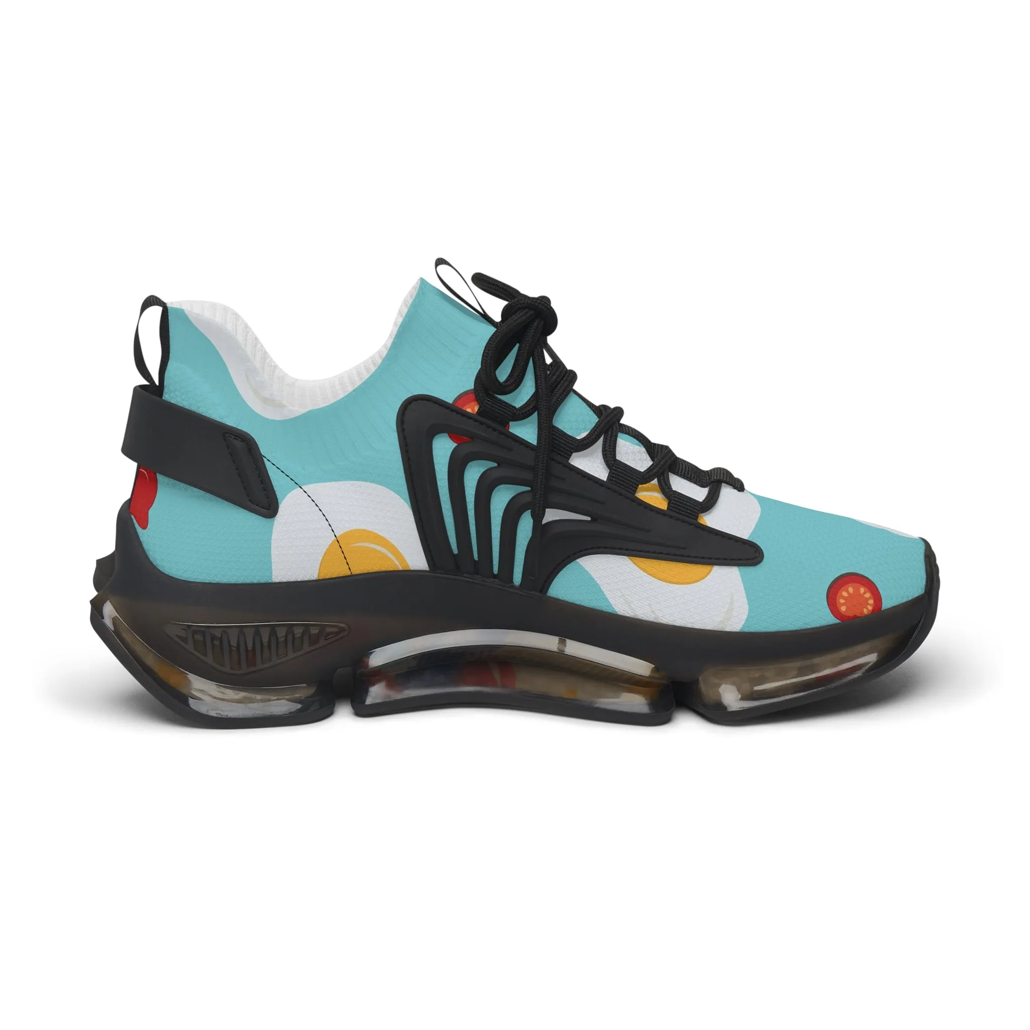 Fried Eggs and Bacon Women's Mesh Sneakers