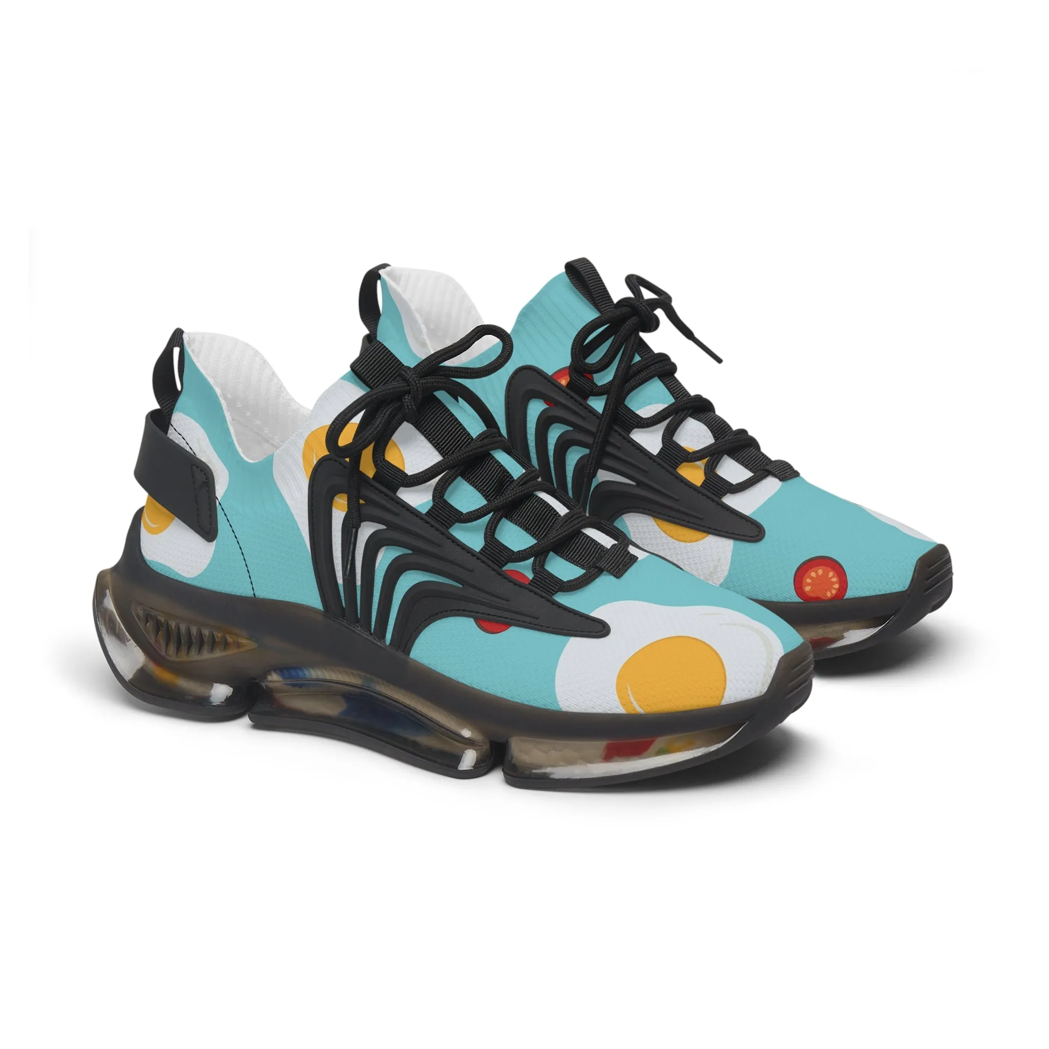 Fried Eggs and Bacon Women's Mesh Sneakers
