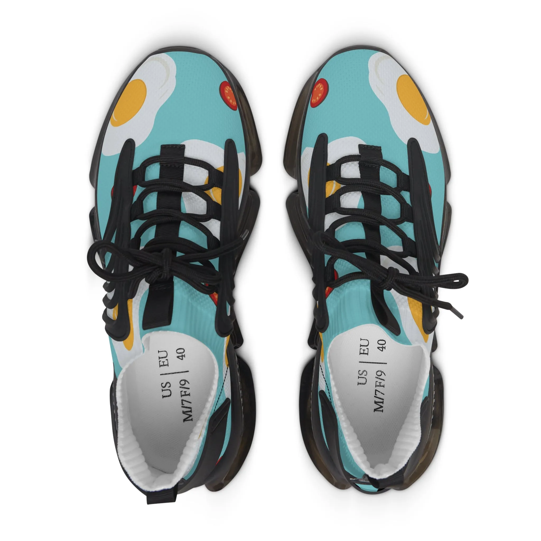 Fried Eggs and Bacon Women's Mesh Sneakers