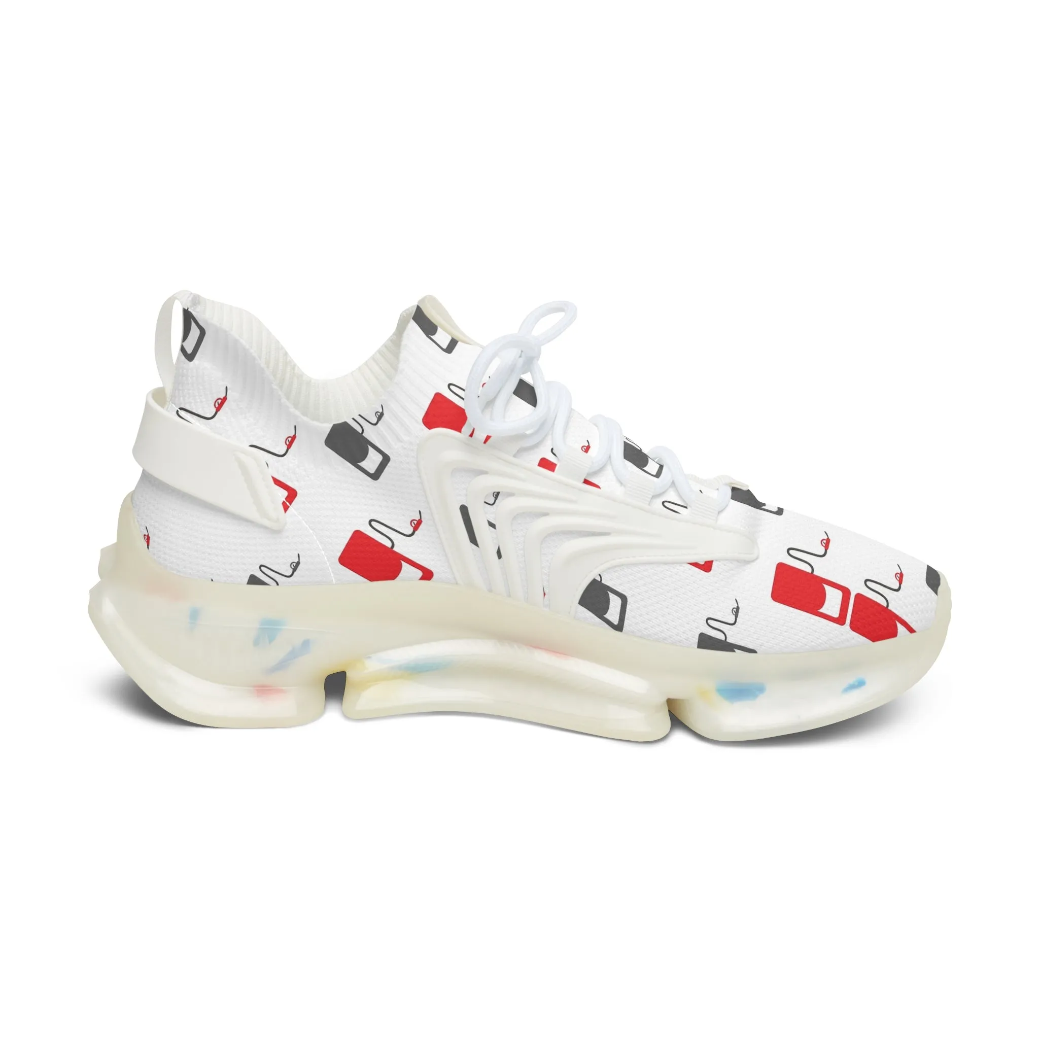 Fuel Gas Station Pump Women's Mesh Sneakers