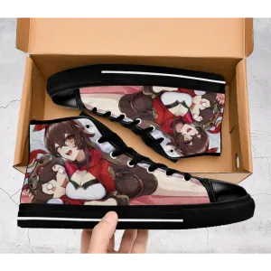 Genshin Impact shoes Amber Baron Bunny Shoes High Top Sneakers for Kids and Adults
