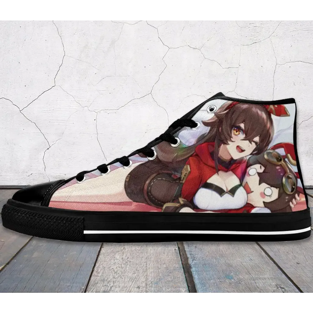 Genshin Impact shoes Amber Baron Bunny Shoes High Top Sneakers for Kids and Adults