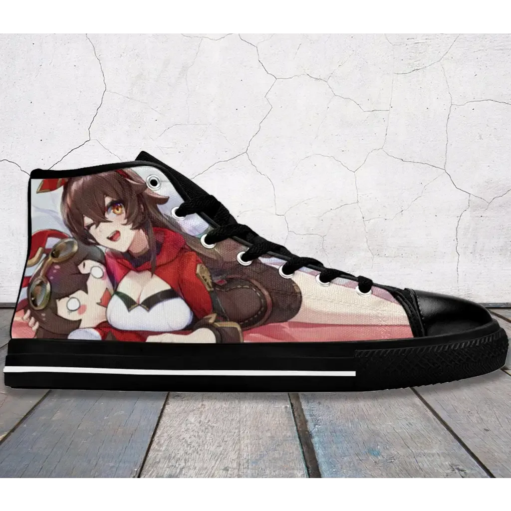 Genshin Impact shoes Amber Baron Bunny Shoes High Top Sneakers for Kids and Adults