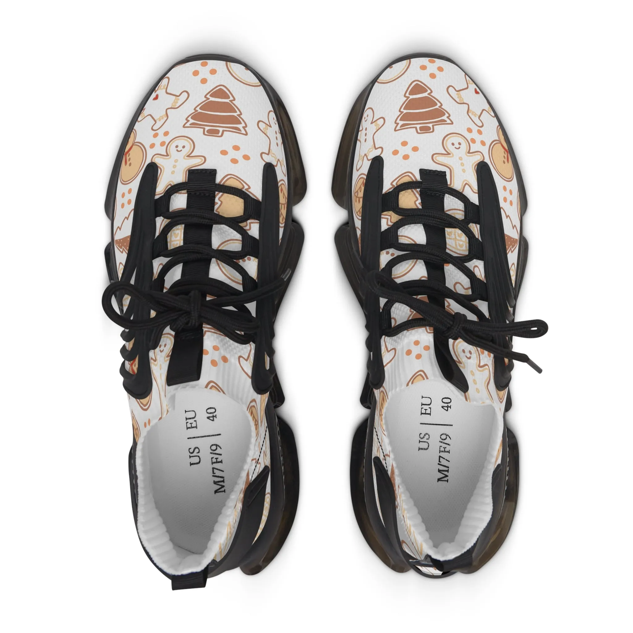 Gingerbread Christmas Cookies Women's Mesh Sneakers