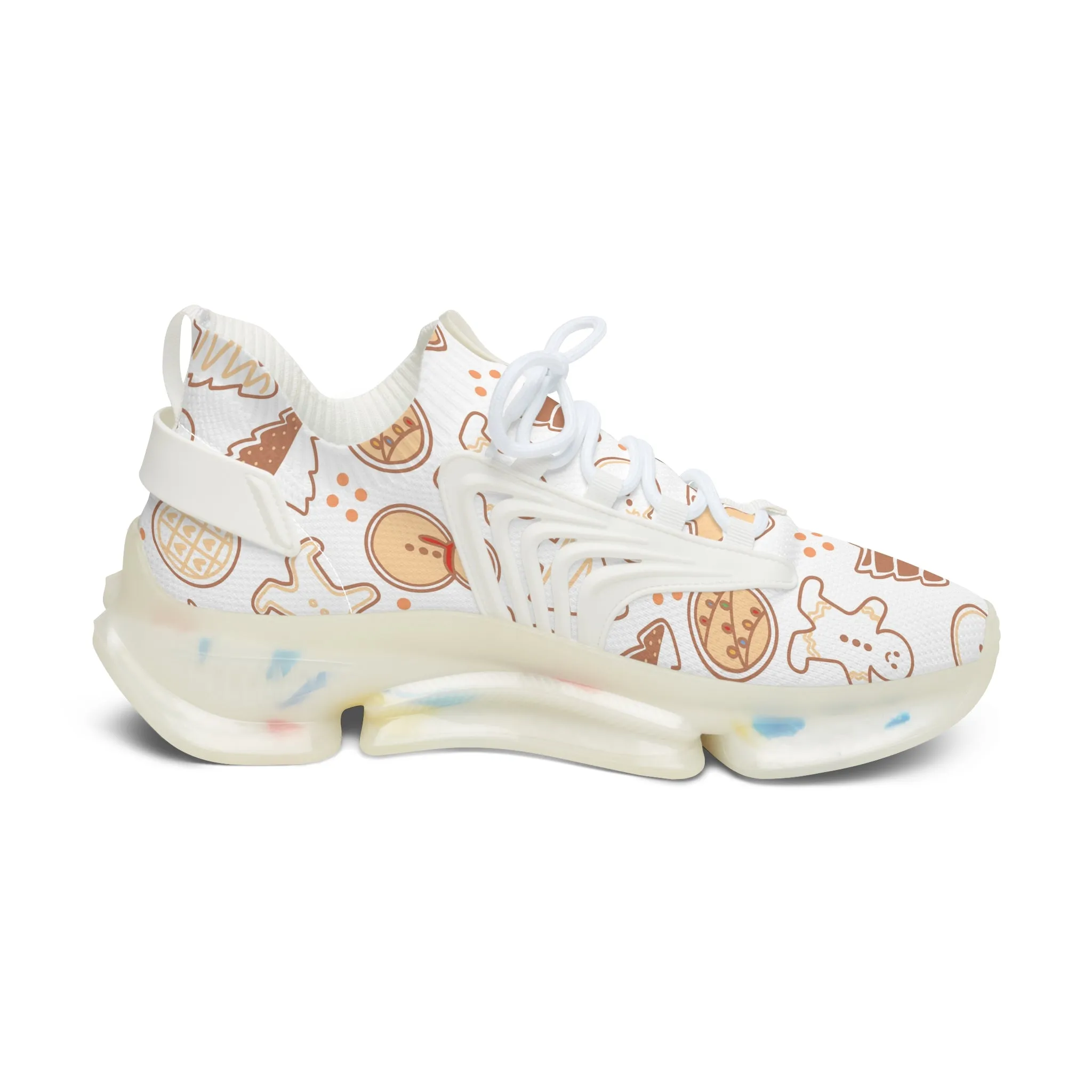 Gingerbread Christmas Cookies Women's Mesh Sneakers