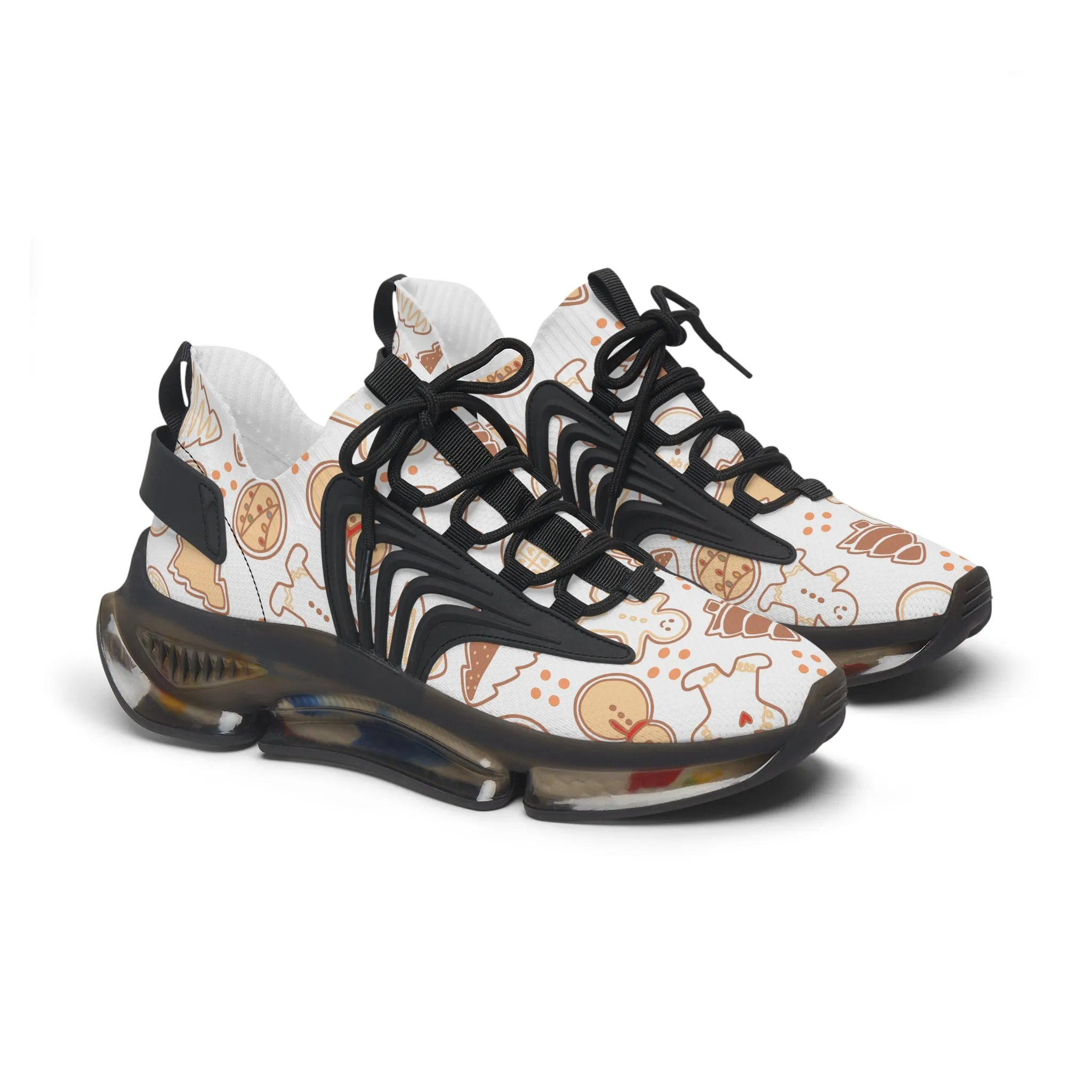 Gingerbread Christmas Cookies Women's Mesh Sneakers