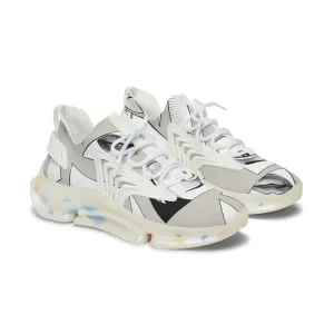 Girl Eyeball Mirror Women's Mesh Sneakers