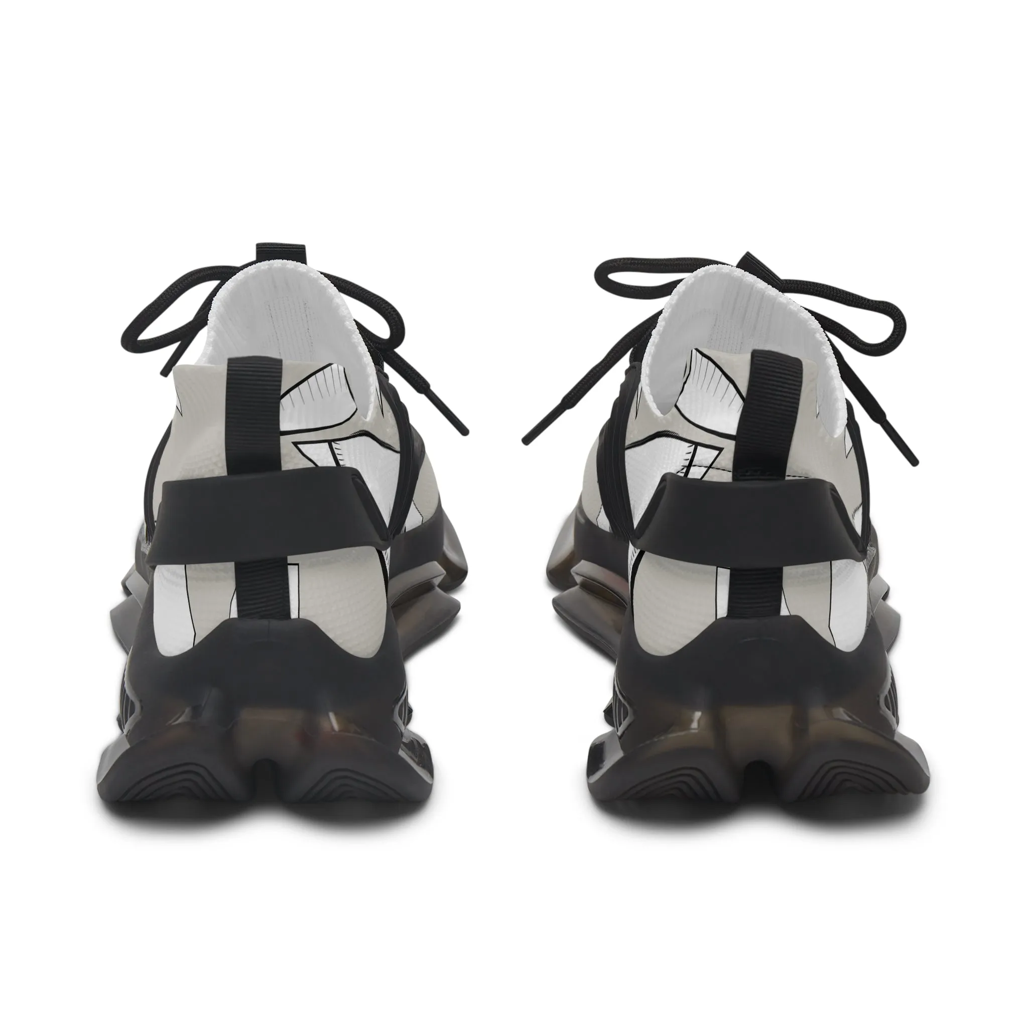 Girl Eyeball Mirror Women's Mesh Sneakers
