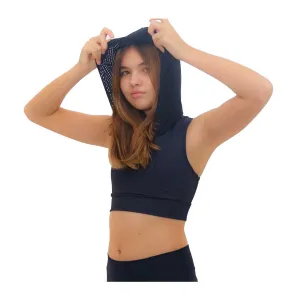 GIRLS' BELIEVE HOODIE SPORTS BRA