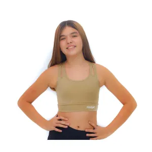GIRLS' ENERGY GOLD SPORT BRA