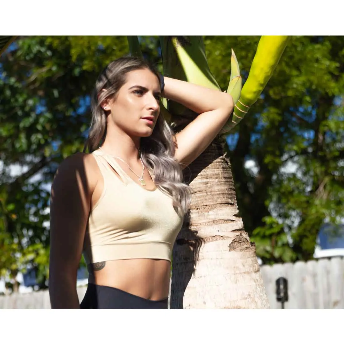 GIRLS' ENERGY GOLD SPORT BRA