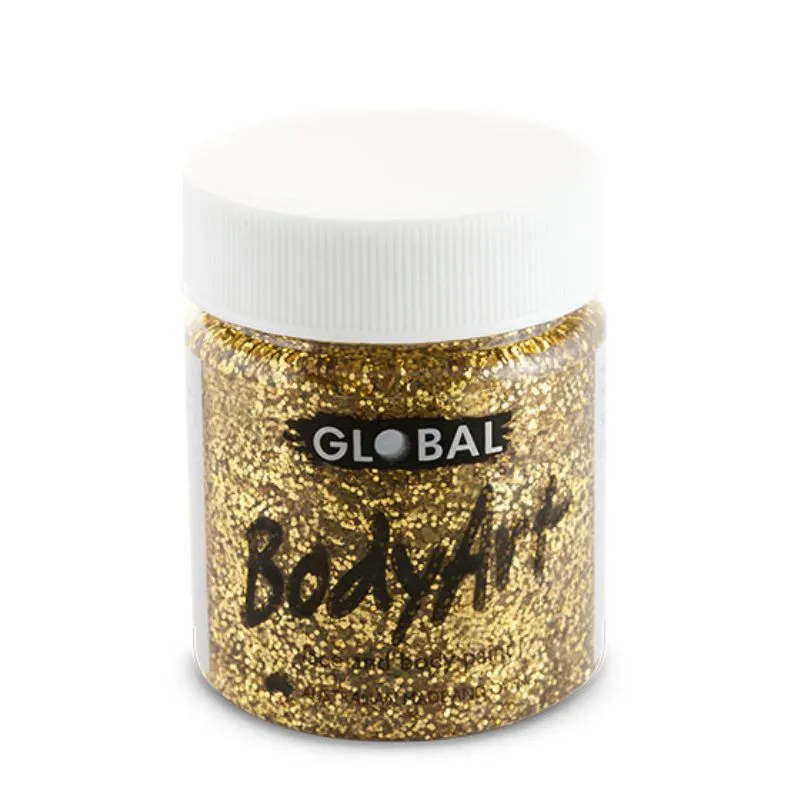 Gold Glitter Face and Body Paint