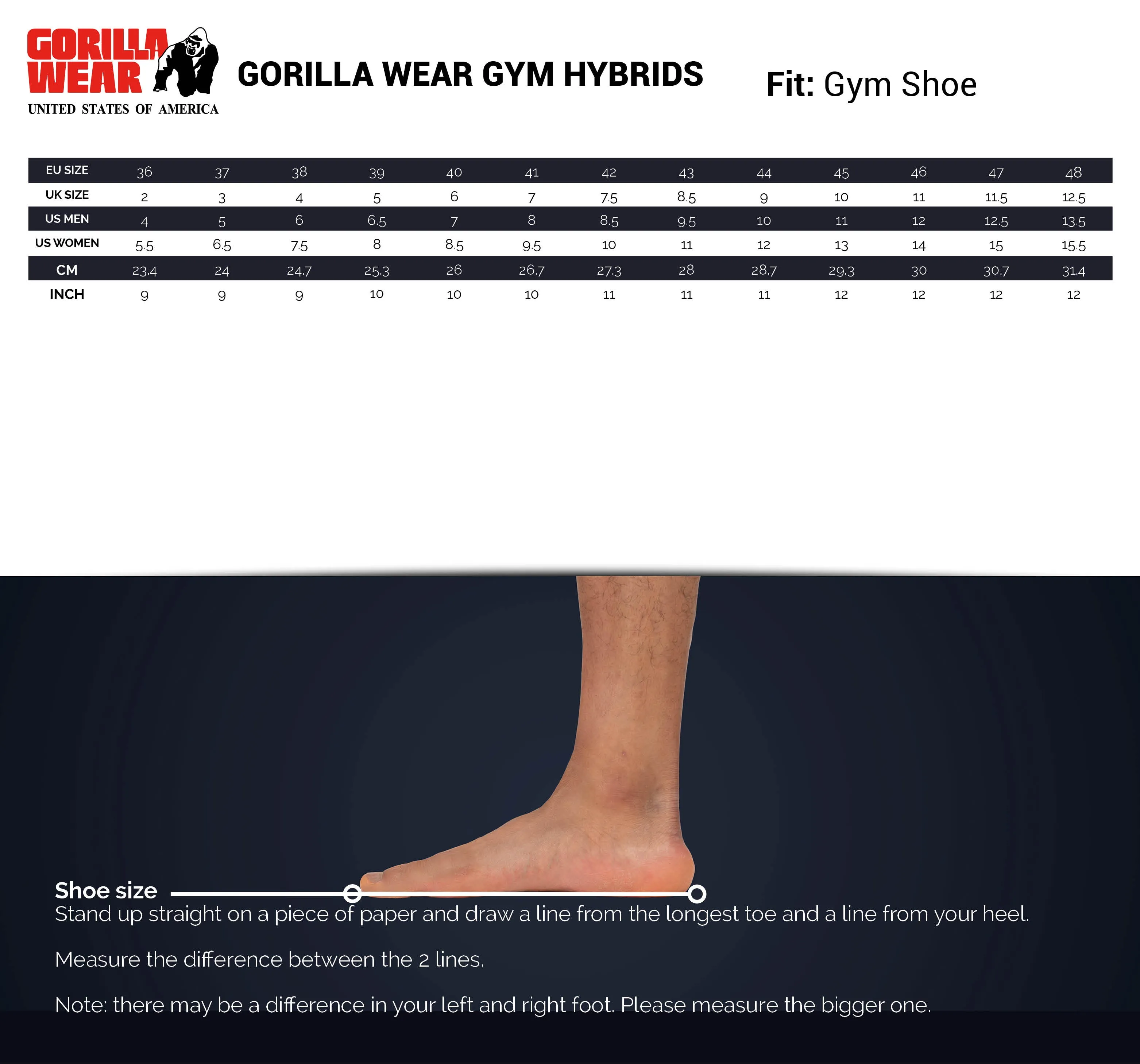 Gorilla Wear Gym Hybrids - Black/Brown