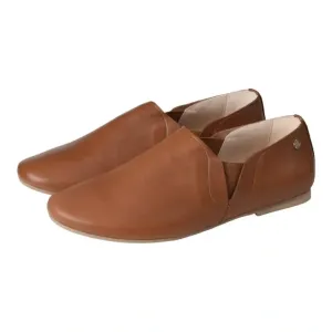 Grace - Tan Soft Leather Slip On for Girl/Boy by Manuela de Juan