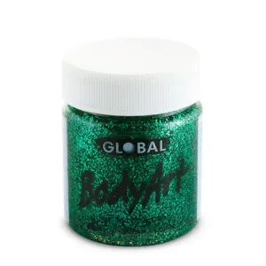 Green Glitter Face and Body Paint