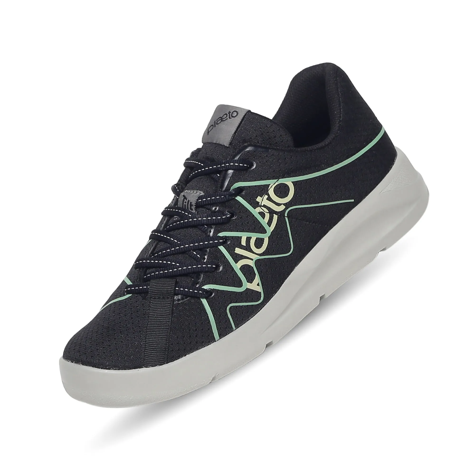 Gully Men's Sports Shoes - Black / Mint