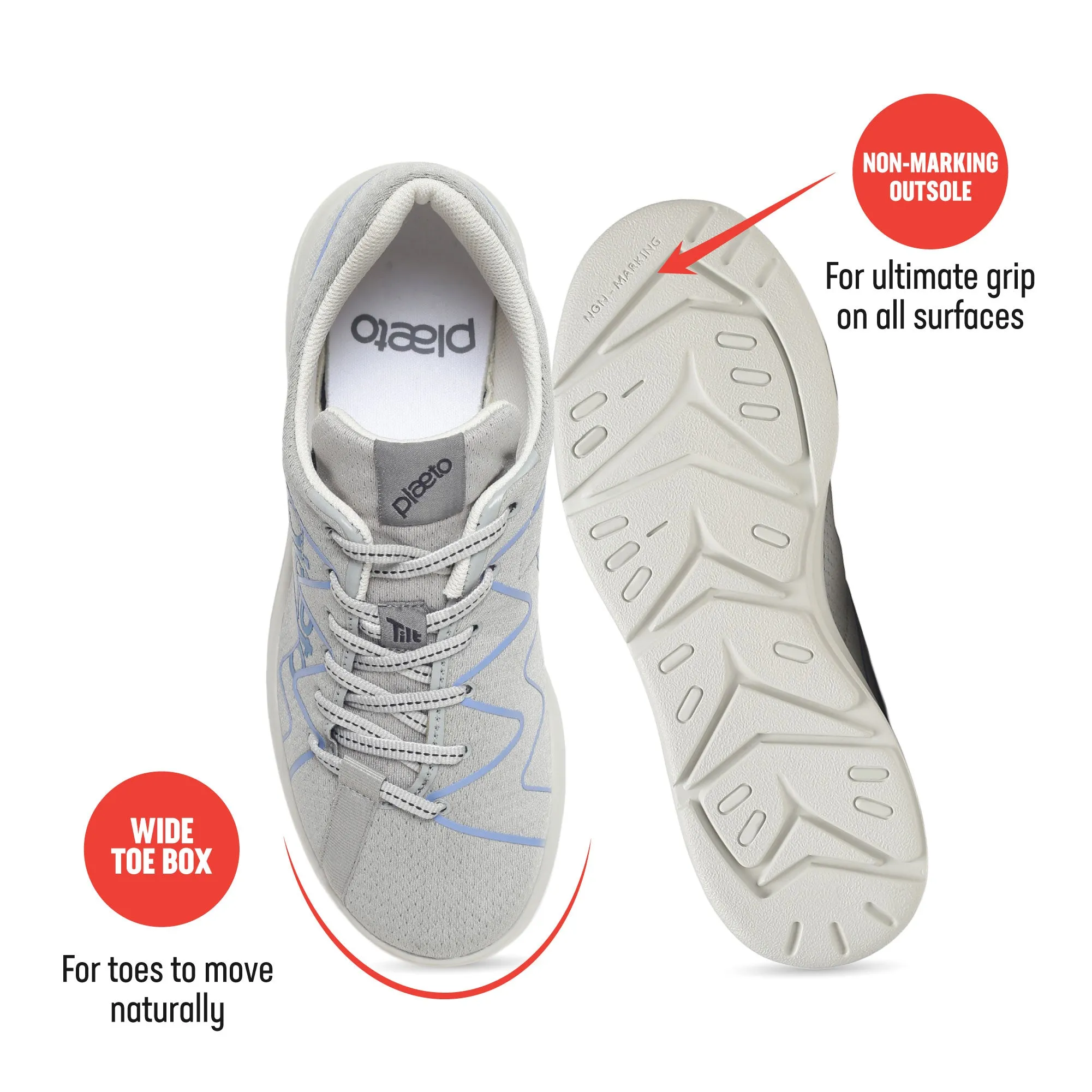 Gully Men's Sports Shoes - Grey / Blue