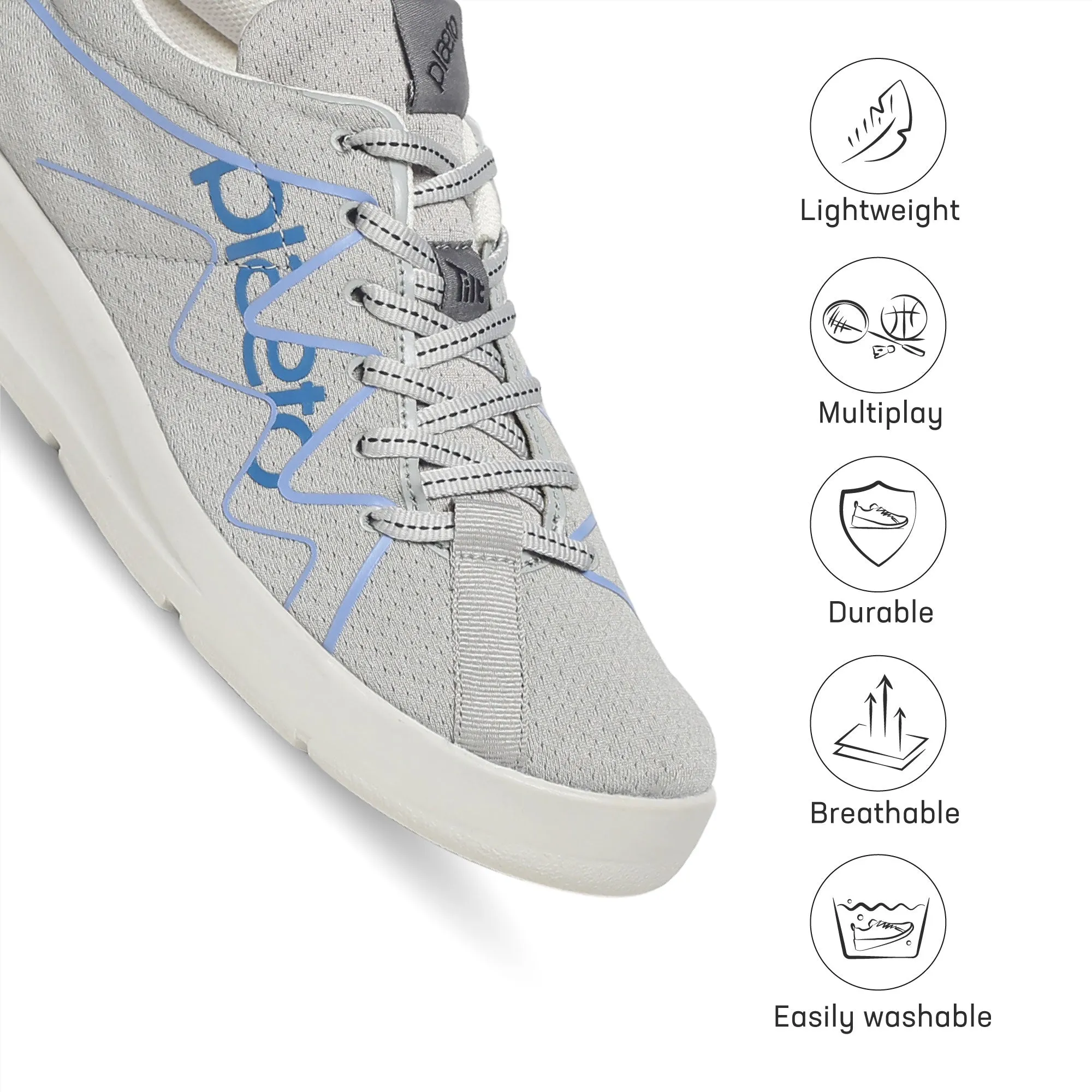 Gully Men's Sports Shoes - Grey / Blue