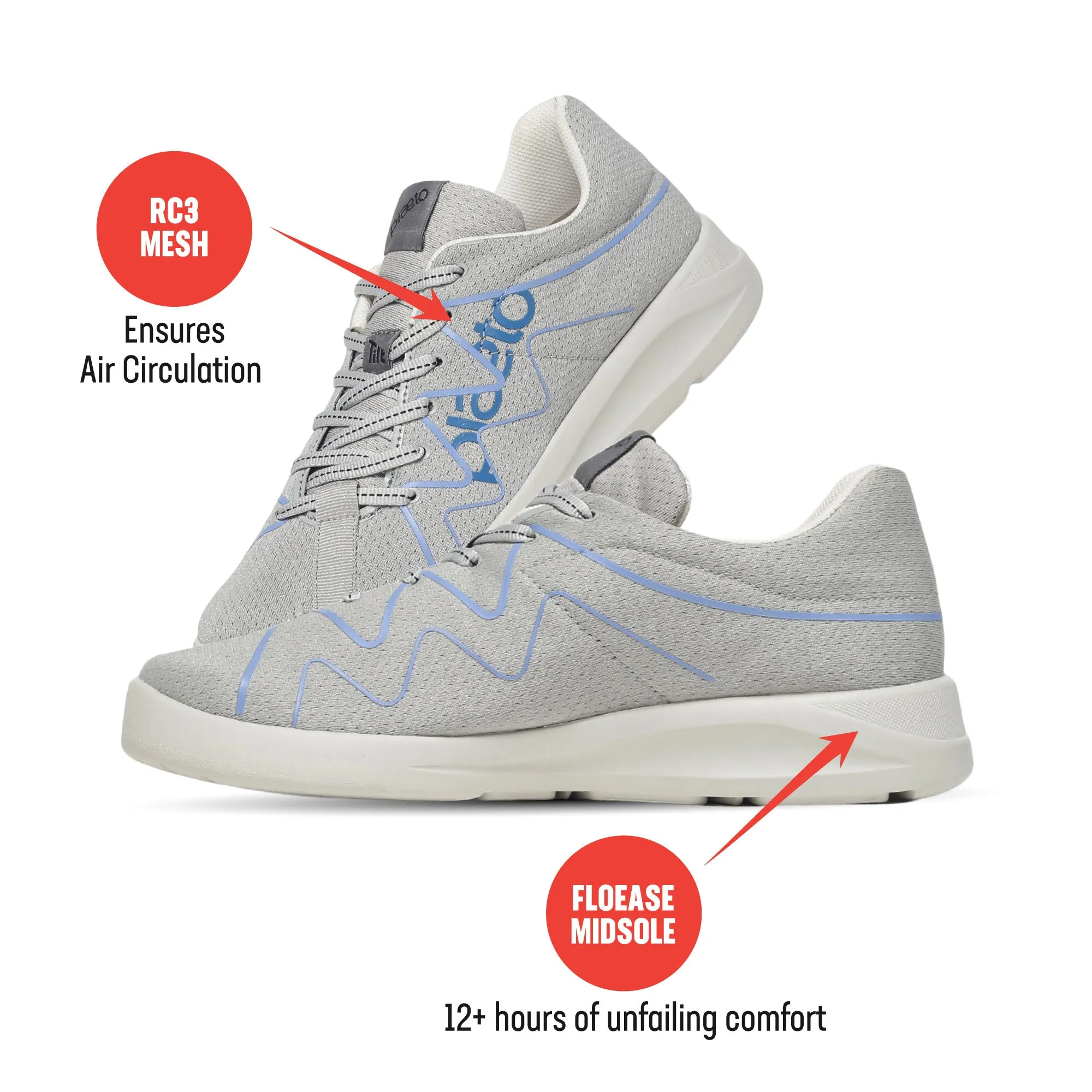 Gully Men's Sports Shoes - Grey / Blue