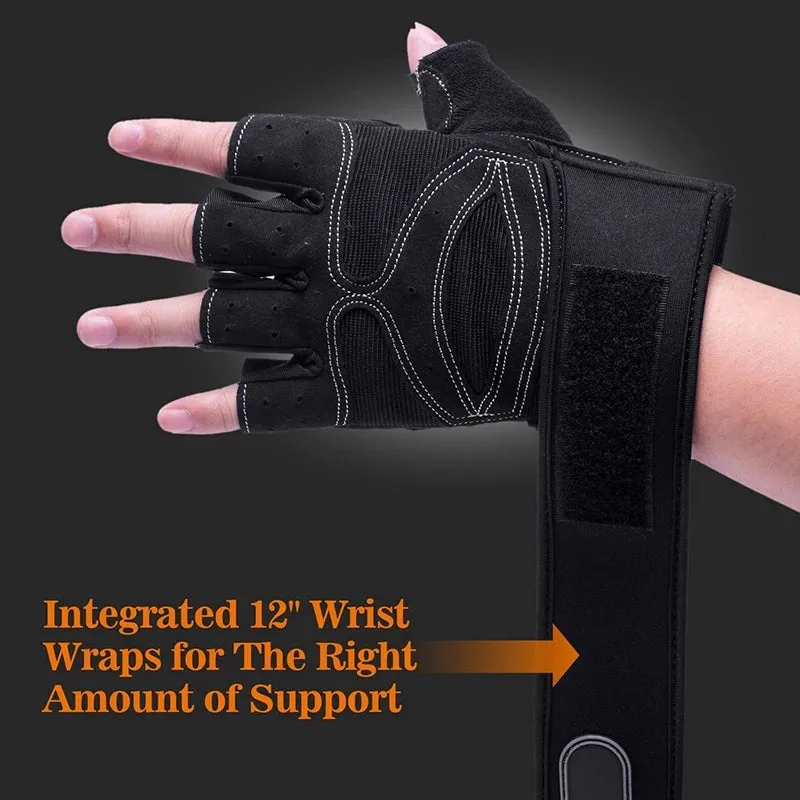 Gym Gloves Heavyweight Sports Exercise Weight Lifting Gloves Body Building Training