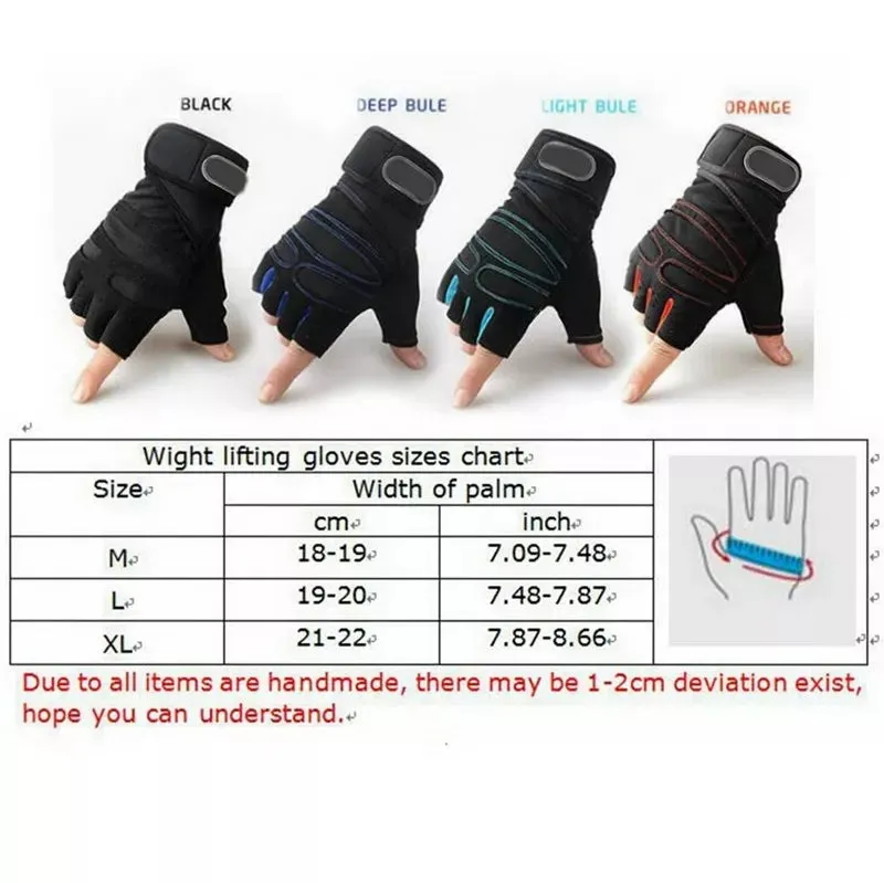 Gym Gloves Heavyweight Sports Exercise Weight Lifting Gloves Body Building Training