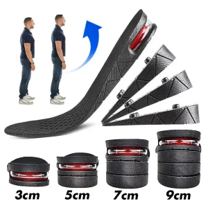 Height Boosting Shoe Insoles 3cm-9cm Adjustable Inserts Make You Taller Instantly