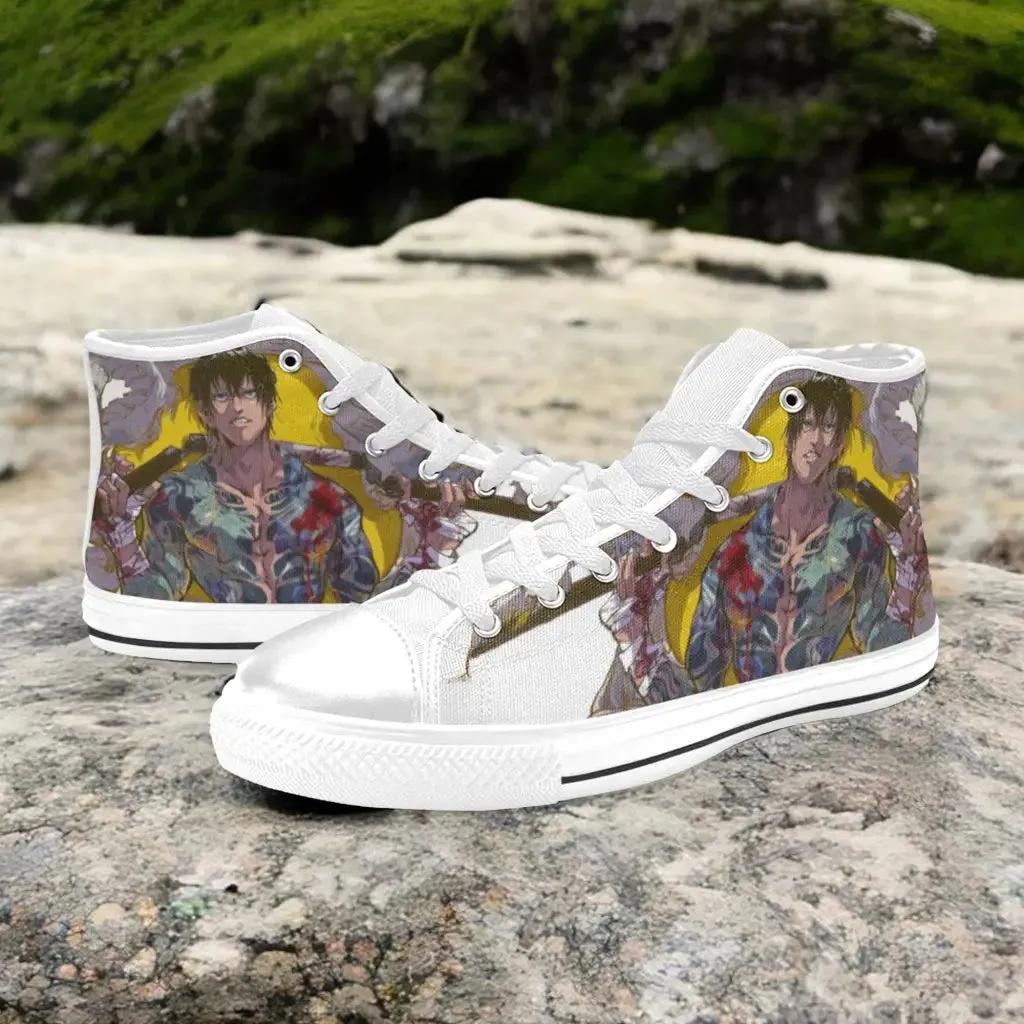 Jujutsu Kaisen Toji Fushiguro Shoes High Top Sneakers for Kids and Adults