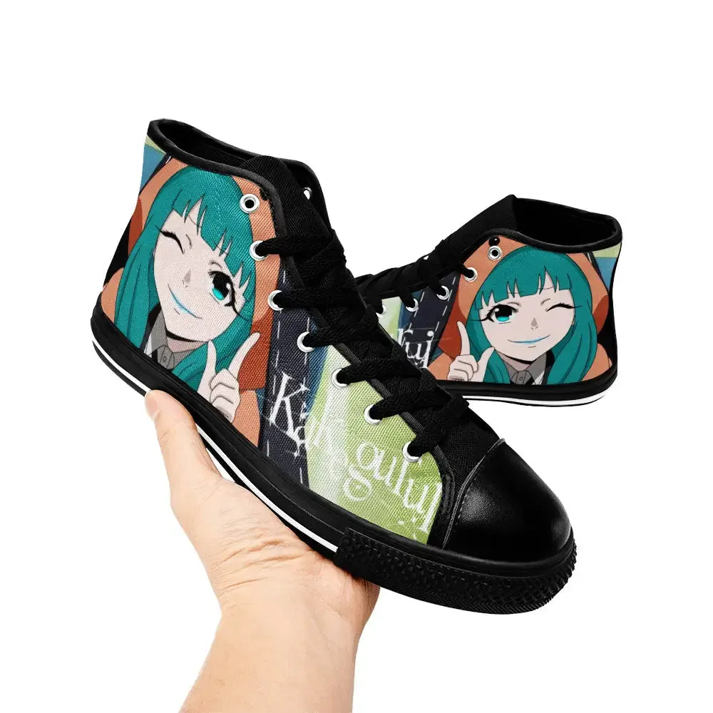 Kakegurui Compulsive Gambler Hideko Yamazaki Shoes High Top Sneakers for Kids and Adults