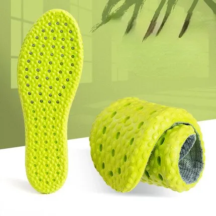 kamames Deodorant Insole Shoe Pads Palmilha 3D Foot Acupressure Insole Men Women Soft Breathable Sports Cushion Inserts